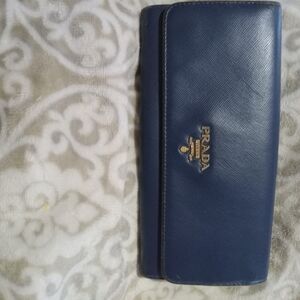Prada Blue Wallet